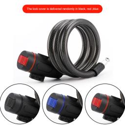 Cadeado de bicicleta com suporte de montagem, Universal Motorcycle Lock, alta segurança, Mountain Bike Safety Lock para MTB Road Bike - Image 3