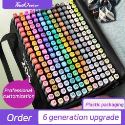 24-262 cores marcadores escova canetas conjunto pintura desenho mangá iluminador material de arte escolar para artista papelaria coreano - Image 1