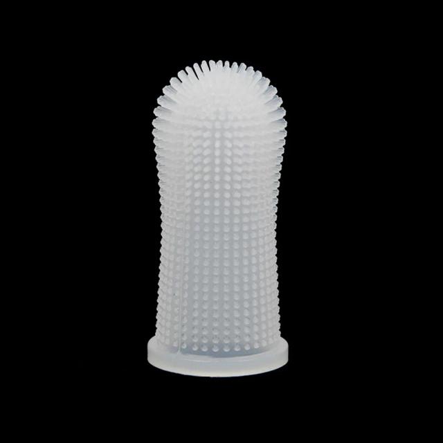 Escova de Dente de Silicone para Cães e Gatos, Ferramenta de Limpeza Extra Macia com Design 360 Graus para Cuidados Dentários de Filhotes