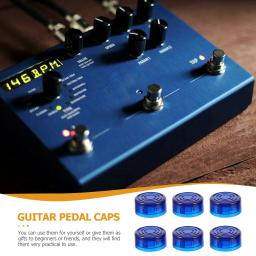 Pedal de efeito de guitarra elétrica, 6 peças, amplificadores de tampa de unha, cor doce, acessórios de botão de pedal de guitarra - Image 3