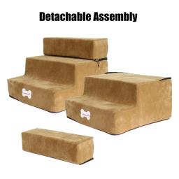 Escada de escada removível antiderrapante, rampa de 3 passos para cães pequenos e gatos, suprimentos de cama, casa, quente - Image 6