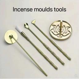 Kit De Fabricação De Incenso De Latão Zen Tradicional, Fragrância De Mão Portátil, Ferramentas De Molde De Selo Em Pó, Queimador De Incenso Antigo, Acessórios DIY - Image 6