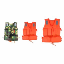 Casaco salva-vidas de emergência para adultos e crianças, colete salva-vidas, barco, drifting, segurança na praia, swimwear com apito de sobrevivência - Image 5
