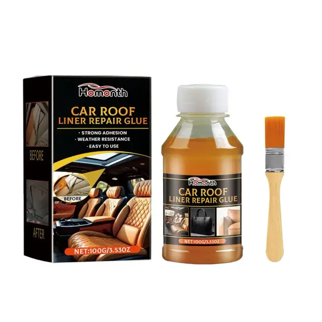 Cola Multiuso para Cabeceiras de Carro, Couro Artificial, Artesanato em Madeira e Reparação de Telhados com Tecido de Secagem Rápida