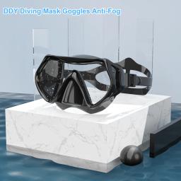 Máscara profissional de snorkel de silicone Scuba Snorkel Óculos de natação para adultos Óculos de natação anti-nevoeiro - Image 3
