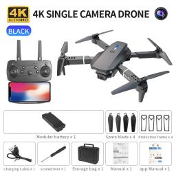 2025 E88 Pro WiFi FPV Drone - Câmera única/dupla 4K/1080P, HD grande angular, retenção de altitude, brinquedo de helicóptero RC quadricóptero dobrável - Image 1