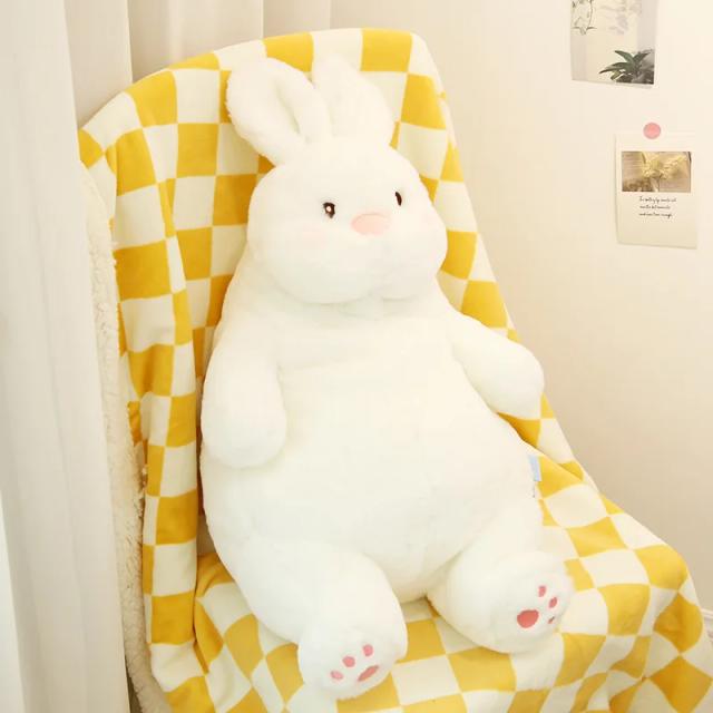Coelho Gigante de Pelúcia Soft Plush: Brinquedo Bonito para Bebês, Almofada de Sono e Presente de Aniversário Kawaii para Meninas