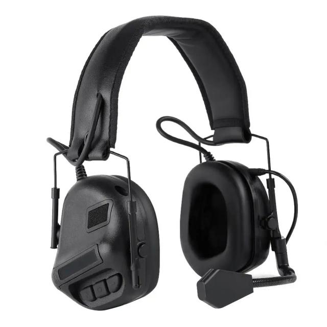 Fones de Ouvido Tático para Caça e Airsoft - Fones Militares com Proteção Auditiva em 3 Cores