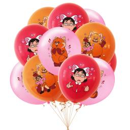 Disney girando tema vermelho fontes de festa conjuntos de balões de festa bolo topper banner de aniversário decoração de festa infantil chá de bebê - Image 3
