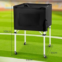 Caixa de armazenamento de bola versátil prático esportes gaiola de bola rolando carrinho de bola dobrável para vôlei garagem futebol ginásio tênis - Image 2