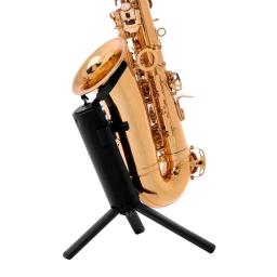 Saxofone Alto Tenor portátil Stand, dobrável suporte profissional, Metal pernas tripé, acessório de instrumento de sopro com saco de armazenamento - Image 1