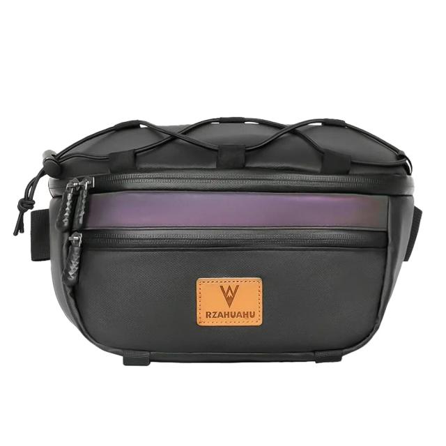 Bolsa Guidão Bicicleta Estrada Portátil À Prova D'água Esportiva Multiuso Rack Mountain Bike Bolsa Crossbody Elástica