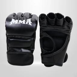 Luvas profissionais de treinamento de boxe para homens, Almofada Metade do Dedo, UFC, MMA Training, Equipamento de Boxe, Logotipo Personalizado - Image 3