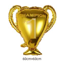 Esportes Tema Ouro Copa Campeão Troféu, Festa Celebração Decoração Suprimentos, Balões De Filme De Alumínio - Image 3