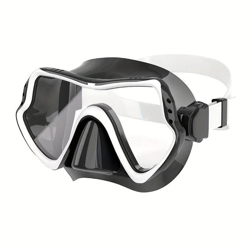 Máscara profissional de mergulho snorkel, lente ultra clara com visão ampla, óculos de vidro temperado, anti vazamento, equipamento de mergulho - Image 1