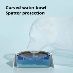 Pet tigela flutuante, boca não-molhante, água potável, Cat Drive, bebedor, suprimentos para animais de estimação, 1 L, 1.5L - Image 3
