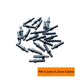 Pino de alumínio para arco e flecha eixo seta, Nock composto arco recurvo, identificação, 4.2mm, 5.2mm, 6.2mm, 50pcs - Image 2