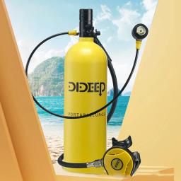 Dideep Scuba Diving Tank Set, Medidor de Pressão Upgrade, Mergulho Vest Bag, Tanque De Cilindro De Oxigênio, Equipamento Snorkel, 2L - Image 2