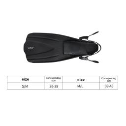 Oulylan-Ajustável Nadadeiras De Mergulho, Curto Adulto Snorkel Pé Natação, Iniciante Equipamento Desportivo Aquático, Nadadeiras portáteis para Homens - Image 4