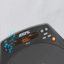 Aromma-Electronic Dumb Drum Pad, recarregável Pad com detecção de velocidade, Digital Metronome Prática Drum Pads, Multifuncional Drum Pads, 8in - Image 5