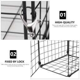 Gaiola de ferro dobrável para gato e cachorro Gaiolas de vedação ao ar livre Indoor Household Pet Suprimentos dobráveis para carros Esgrima de coelho de bebê de transportadora - Image 5
