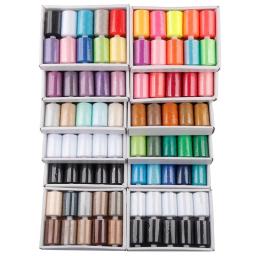 Poliéster Kit de Linha De Costura, Carretéis de Linha para Mão e Máquina, 1, 10, 12 Cores - Image 3