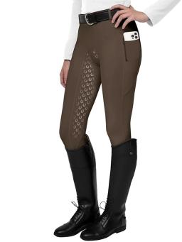 Calças de equitação femininas com bolsos com zíper equestre cavalo volta cavaleiro calças justas de silicone roupas esportivas ao ar livre - Image 4