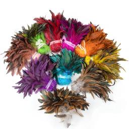 Colorido Natural Galo Penas, Plumas para DIY Vestuário, Jóias Artesanato Decoração, Acessórios de Carnaval, Decorati, 5-7 ", 1000Pcs por lote - Image 1