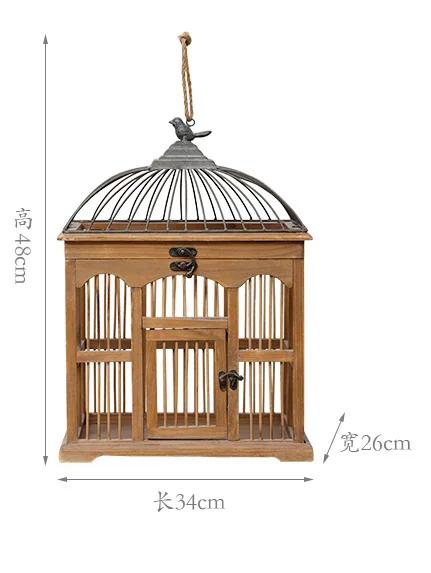 Gaiola de Pássaro de Madeira: Elegância e Charmoso Ornamento para Casa e Jardim