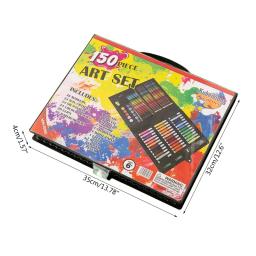 Materiais de arte, 150 pacotes de kits de desenho, conjunto de arte para pintura, caixa de presentes, arte e artesanato - Image 6