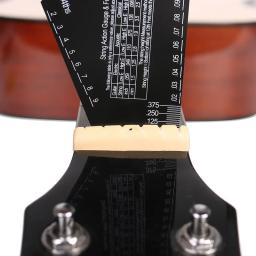 Aço inoxidável guitarra corda ação calibre, Fret Rocker, altura régua para guitarra nivelamento, ferramenta Luthier - Image 4