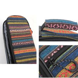 Estojo de guitarra elétrica estilo tricô étnico, guitarra acústica clássica, mochila impermeável interna espessa, 40 in, 41 in - Image 2