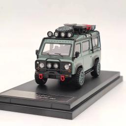 Modelo de carro diecast miniatura, passatempo colecionáveis, presentes colecionáveis, Master Defender 110, Van Camp G-U-L-F, 1:64 - Image 5