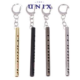 Mini bolso Instrumento Musical Keychain, Flauta Keychain, pingente Prop, Cosplay Acessórios, 1Pc - Image 2