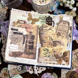 Sr. papel romântico terra série, conjunto de 40 peças, papel fresco colagem retro, adequado para diy e manual livro - Image 5