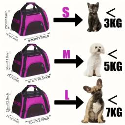 Bolsa de viagem portátil malha respirável para animais de estimação, cão e gato, cachorro, tenda ao ar livre, bolsa, saída, cães - Image 5