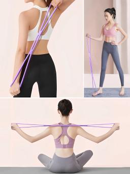 8 faixa de resistência para treino fitness, braço, costas, ombro, exercício, faixa elástica de treinamento, yoga, pilates, equipamento de fisioterapia - Image 6