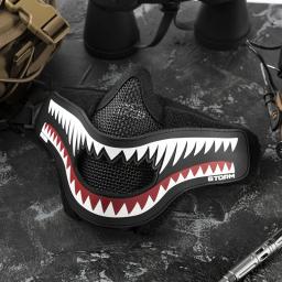 ONETIGRIS OTG Goggles e X Storm Mask, Removível Tubarão Jaw Morale Patch - Image 2
