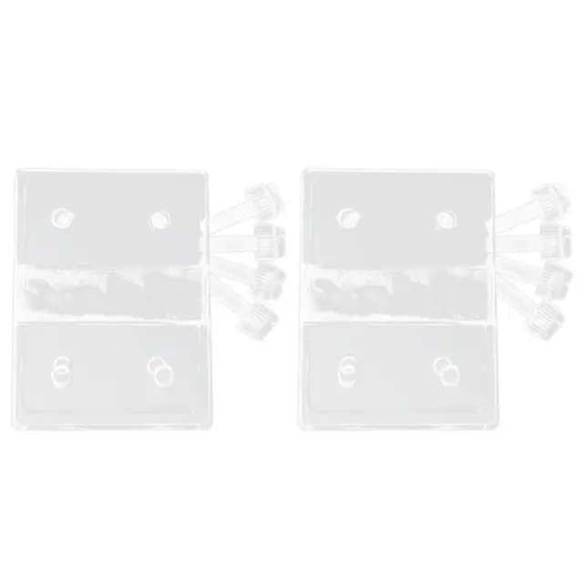 Conjunto de 2 Suportes Acrílicos para Tanques de Peixes em Aquário de Vidro