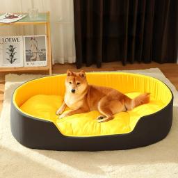 Cama para Dog Cat Pet Kennel Médio Dog Sofá-cama Almofada Pet Calming Dog Bed Casa Pet Supplies Acessórios Quatro estações universal - Image 2