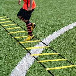 Escada de velocidade de agilidade, tiras de nylon, discos de marcação, exercitador de resistência, paraquedas, esportes, corrida, aquecimento, ferramenta de escada de treinamento - Image 2