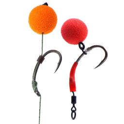 10 pçs carpa pesca klor gancho liga de aço pesca farpado método alimentador carpa equipamento cabelo acessórios anzol para equipamento pesca - Image 6