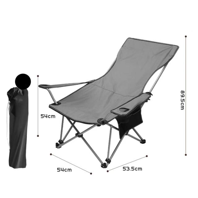Cadeira Dobrável Portátil para Acampamento: Ultra Leve e Ideal para Lazer, Praia e Almoço ao Ar Livre