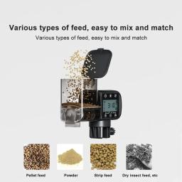 Inteligente Aquário Alimentador De Tanques De Peixes, Timing Digital, Bluetooth, Controle Remoto Sem Fio, Tela De Exibição Digital, Alimentador Automático - Image 3