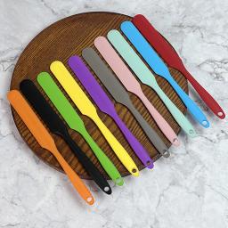 Raspador De Faca Longa De Silicone, Bolo Fazendo Pequenos Acessórios, Espátula De Silicone, Ferramentas De Cozimento Para Bolos, Creme De Cor - Image 3