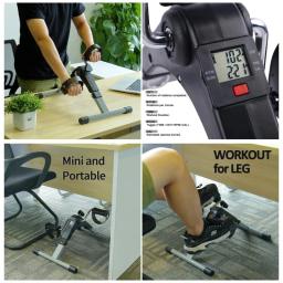 Bicicleta portátil mini pedal exercício Home Exerciser Mini Ciclo Fitness Exercício Bike Mini Bicicleta Mão Braço e Pé Perna Trainer - Image 3