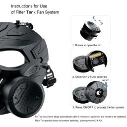 Máscara de proteção para Airsoft Tactical CS Field Gear, traje Cosplay, Halloween Festival Gift, máscara de gás manequim, esqueleto - Image 6