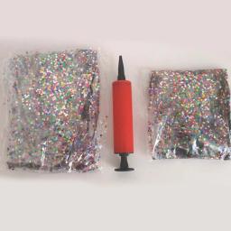 4 pçs bola flash joga na praia redonda transparente para crianças glitter piscina jogo brinquedo inflável ao ar livre - Image 4