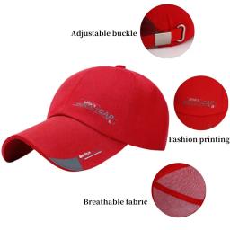 Bonés de beisebol esporte verão masculino, boné viseira ao ar livre, protetor solar de algodão snapback para homens e mulheres, moda - Image 5