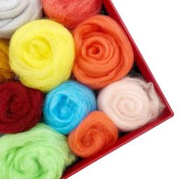 Kit de ferramentas de feltro, lã básica, feltro artesanal, materiais de tecido DIY, acessórios, 40 cores - Image 2